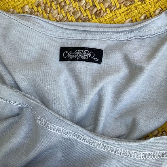 NWOT Lauren Moshi Light Gray Swing Trapeze Tunic Top Tank Size XS - Picture 5 of 6